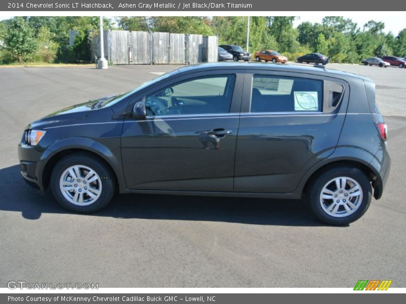 Ashen Gray Metallic / Jet Black/Dark Titanium 2014 Chevrolet Sonic LT Hatchback