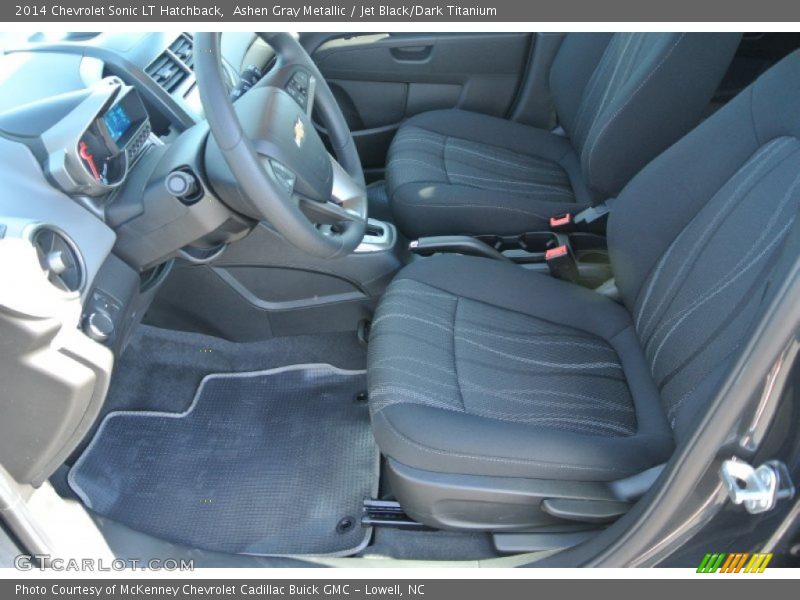 Ashen Gray Metallic / Jet Black/Dark Titanium 2014 Chevrolet Sonic LT Hatchback