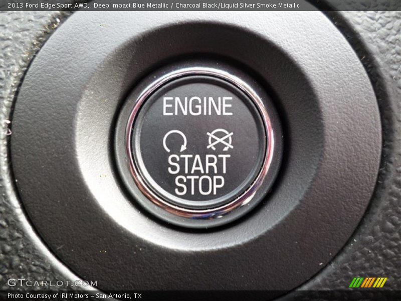 Deep Impact Blue Metallic / Charcoal Black/Liquid Silver Smoke Metallic 2013 Ford Edge Sport AWD