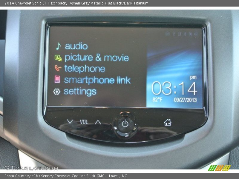Ashen Gray Metallic / Jet Black/Dark Titanium 2014 Chevrolet Sonic LT Hatchback