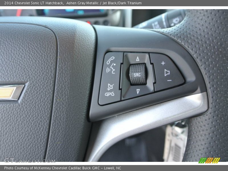 Ashen Gray Metallic / Jet Black/Dark Titanium 2014 Chevrolet Sonic LT Hatchback