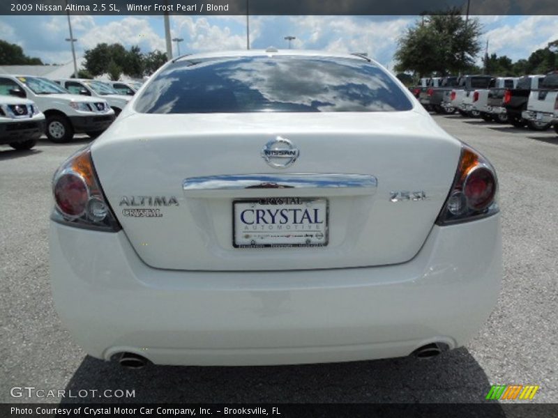 Winter Frost Pearl / Blond 2009 Nissan Altima 2.5 SL