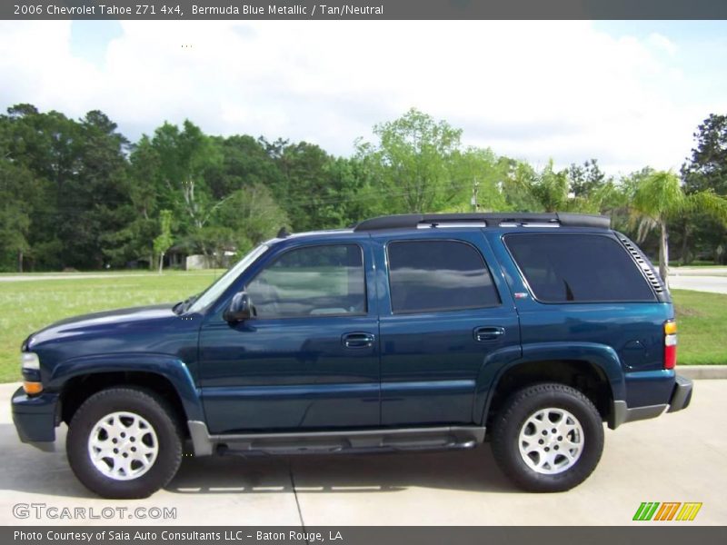 Bermuda Blue Metallic / Tan/Neutral 2006 Chevrolet Tahoe Z71 4x4