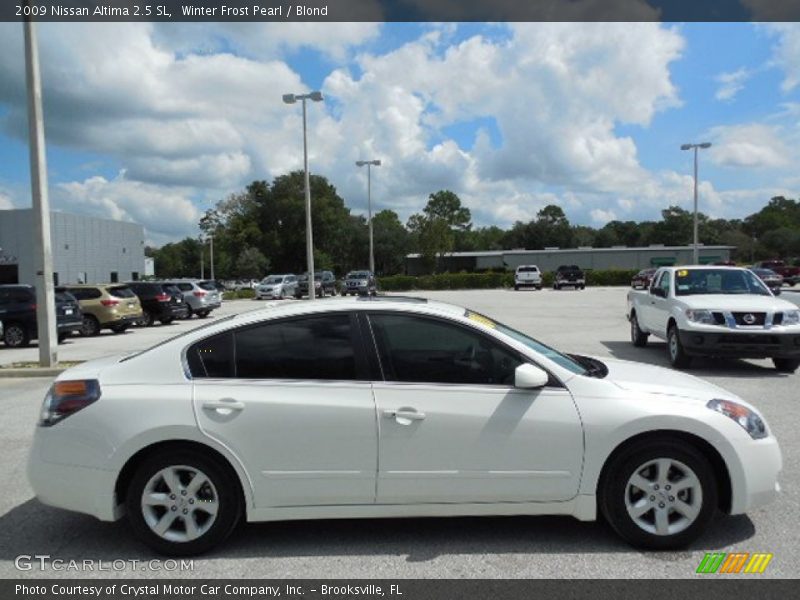 Winter Frost Pearl / Blond 2009 Nissan Altima 2.5 SL