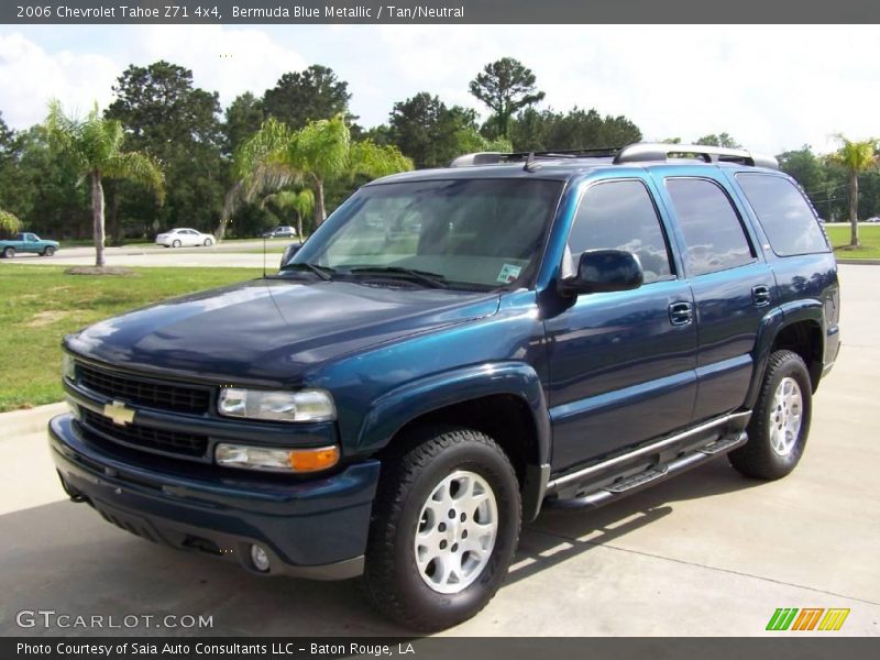 Bermuda Blue Metallic / Tan/Neutral 2006 Chevrolet Tahoe Z71 4x4
