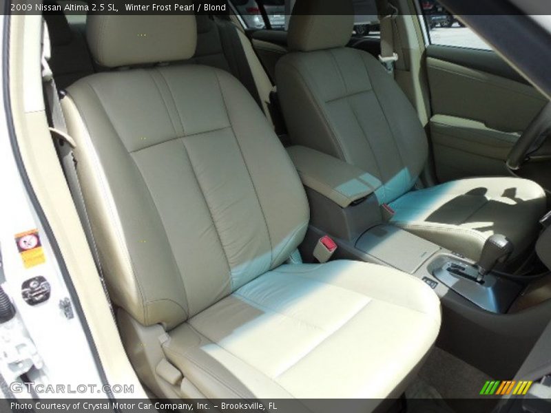 Winter Frost Pearl / Blond 2009 Nissan Altima 2.5 SL