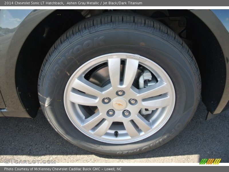Ashen Gray Metallic / Jet Black/Dark Titanium 2014 Chevrolet Sonic LT Hatchback