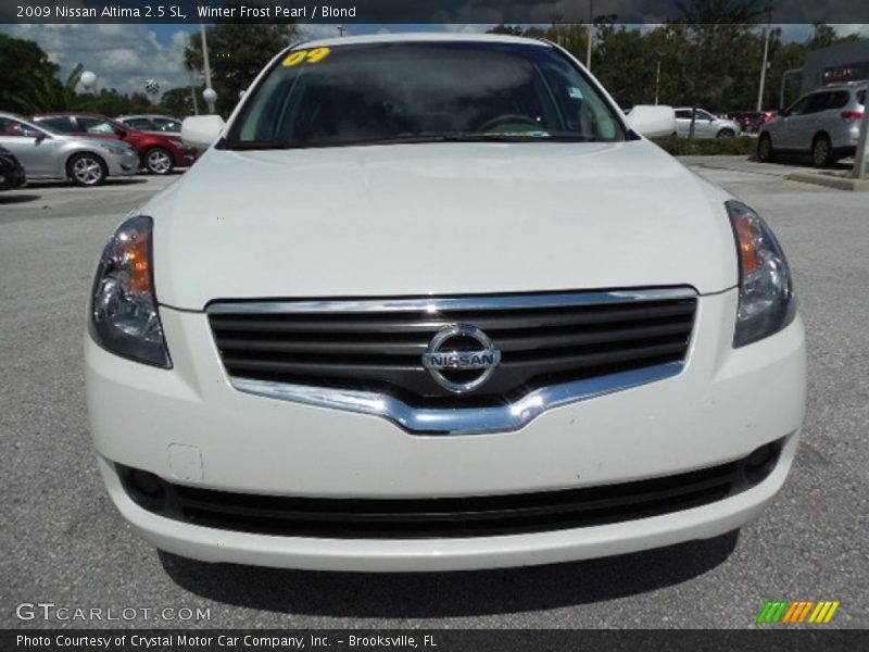 Winter Frost Pearl / Blond 2009 Nissan Altima 2.5 SL