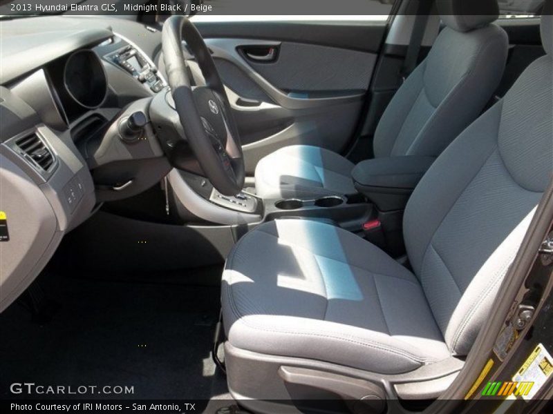 Midnight Black / Beige 2013 Hyundai Elantra GLS