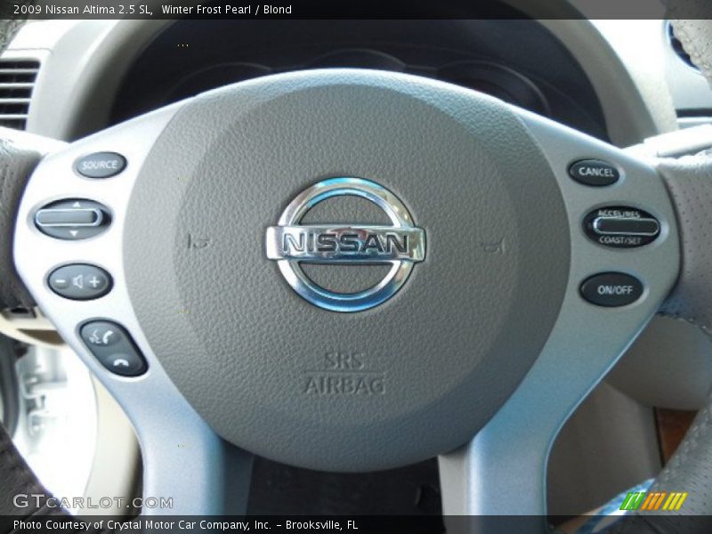 Winter Frost Pearl / Blond 2009 Nissan Altima 2.5 SL