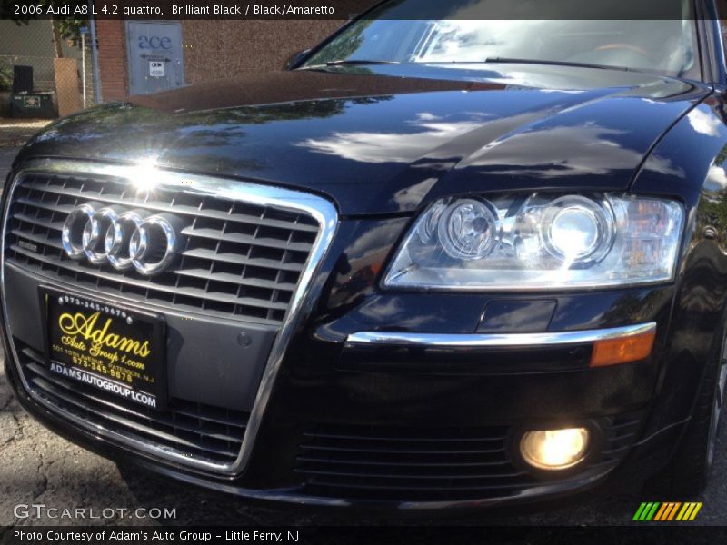 Brilliant Black / Black/Amaretto 2006 Audi A8 L 4.2 quattro