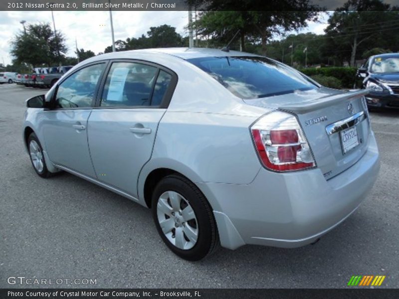 Brilliant Silver Metallic / Charcoal 2012 Nissan Sentra 2.0