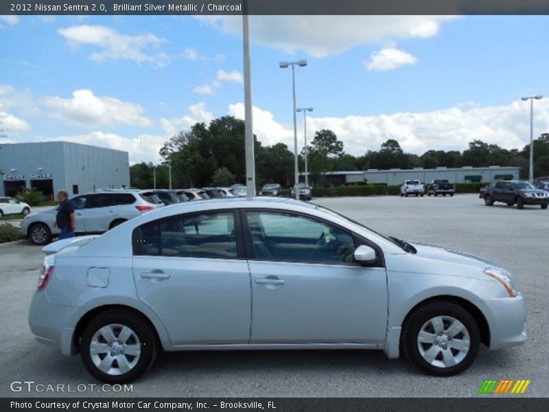 Brilliant Silver Metallic / Charcoal 2012 Nissan Sentra 2.0