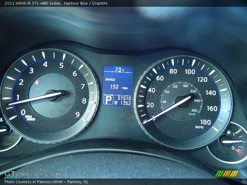 Harbour Blue / Graphite 2011 Infiniti M 37x AWD Sedan