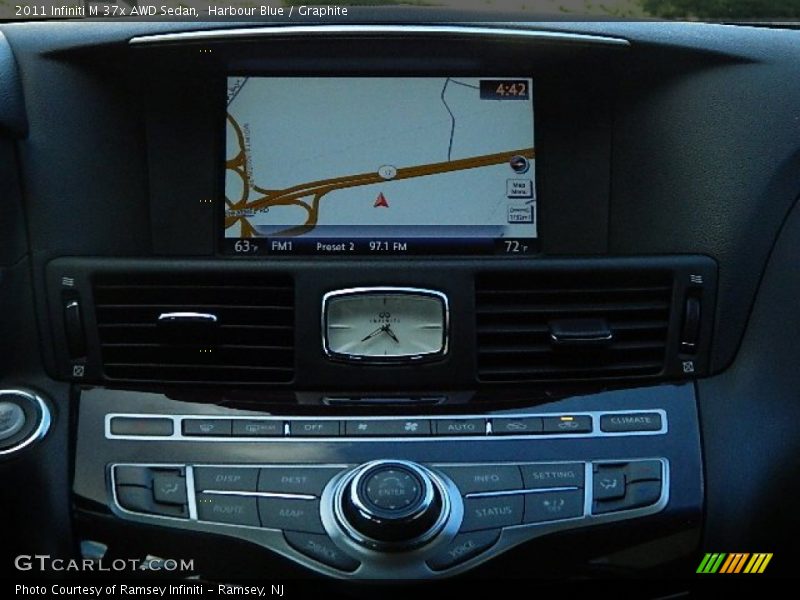 Harbour Blue / Graphite 2011 Infiniti M 37x AWD Sedan