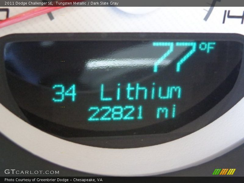 Tungsten Metallic / Dark Slate Gray 2011 Dodge Challenger SE