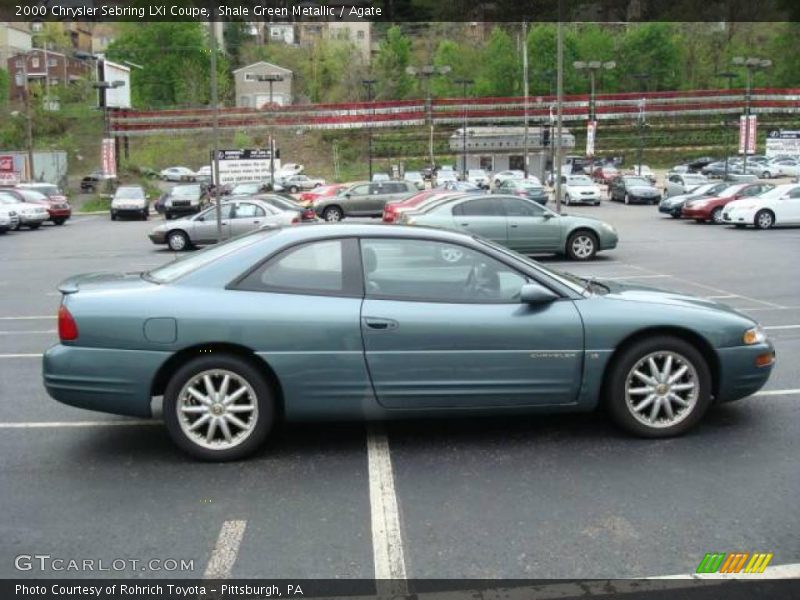 Shale Green Metallic / Agate 2000 Chrysler Sebring LXi Coupe