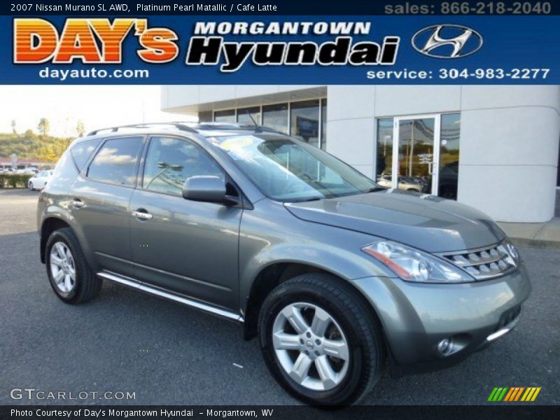 Platinum Pearl Matallic / Cafe Latte 2007 Nissan Murano SL AWD