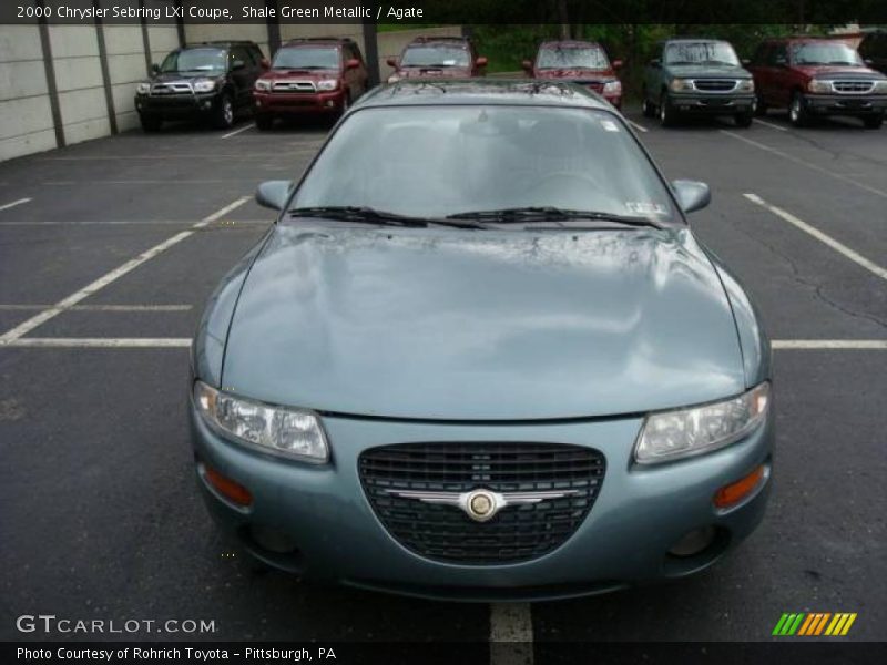 Shale Green Metallic / Agate 2000 Chrysler Sebring LXi Coupe