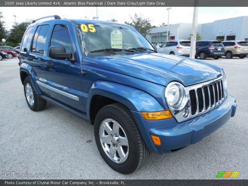 Atlantic Blue Pearlcoat / Dark Slate Gray/Light Slate Gray 2005 Jeep Liberty Limited 4x4