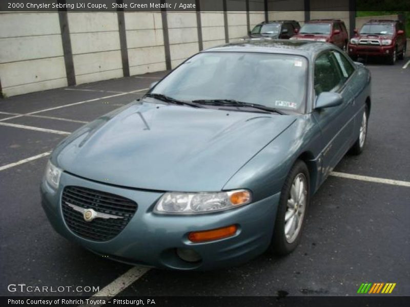 Shale Green Metallic / Agate 2000 Chrysler Sebring LXi Coupe