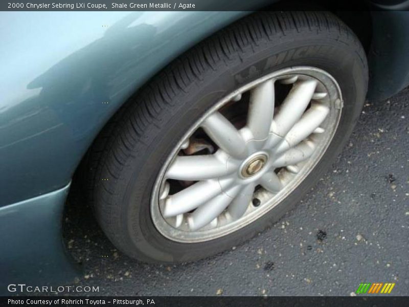 Shale Green Metallic / Agate 2000 Chrysler Sebring LXi Coupe