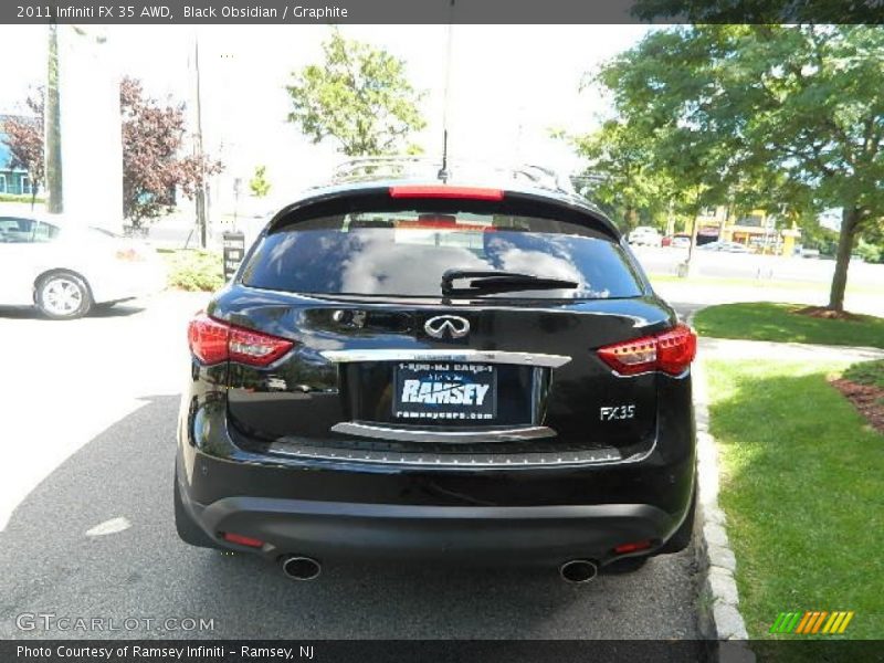 Black Obsidian / Graphite 2011 Infiniti FX 35 AWD