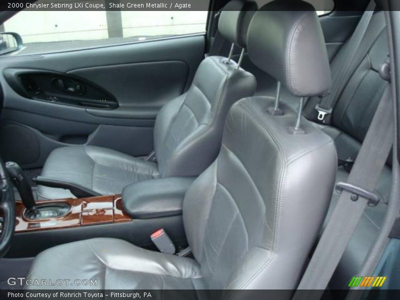 Shale Green Metallic / Agate 2000 Chrysler Sebring LXi Coupe