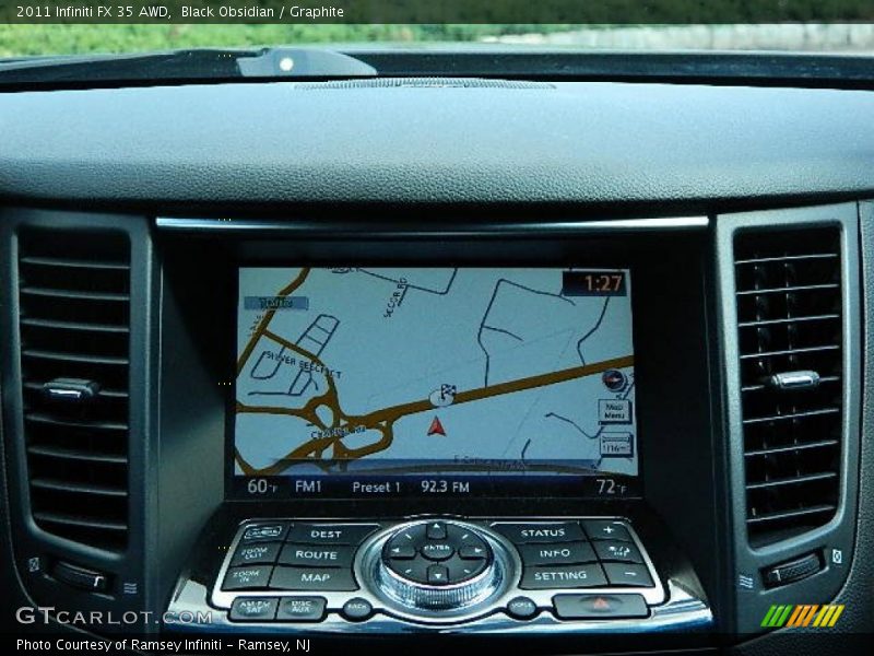 Black Obsidian / Graphite 2011 Infiniti FX 35 AWD