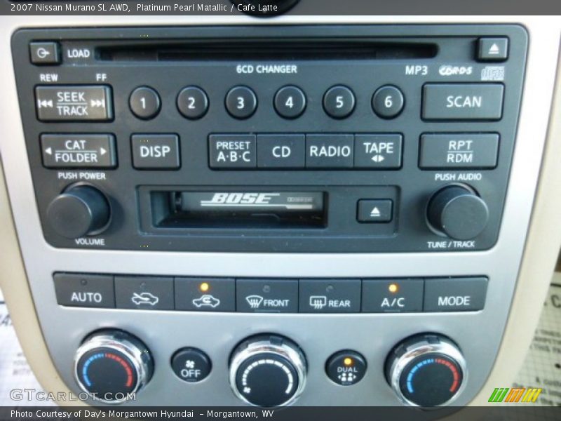 Platinum Pearl Matallic / Cafe Latte 2007 Nissan Murano SL AWD