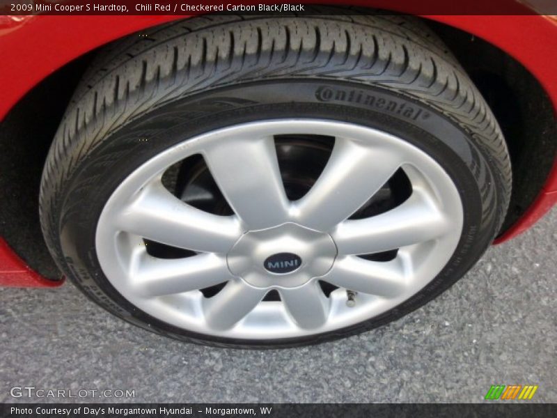 Chili Red / Checkered Carbon Black/Black 2009 Mini Cooper S Hardtop