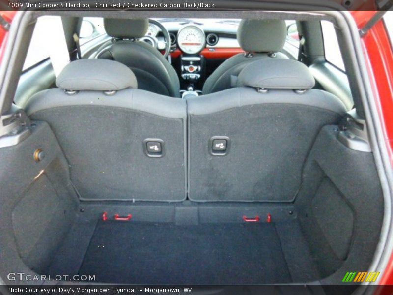 Chili Red / Checkered Carbon Black/Black 2009 Mini Cooper S Hardtop