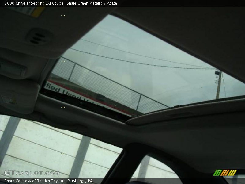 Shale Green Metallic / Agate 2000 Chrysler Sebring LXi Coupe