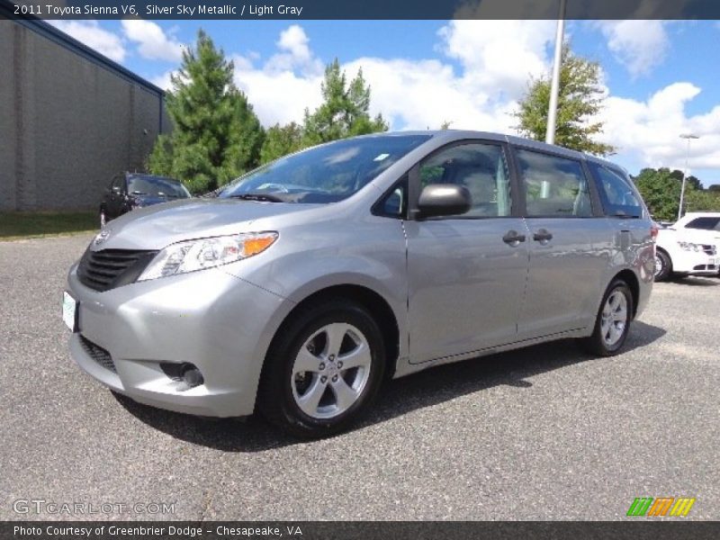Silver Sky Metallic / Light Gray 2011 Toyota Sienna V6