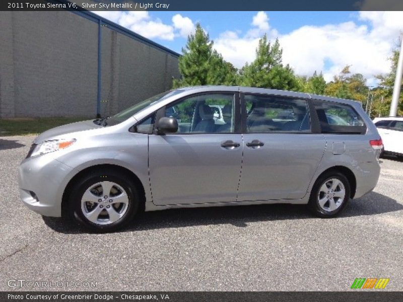 Silver Sky Metallic / Light Gray 2011 Toyota Sienna V6