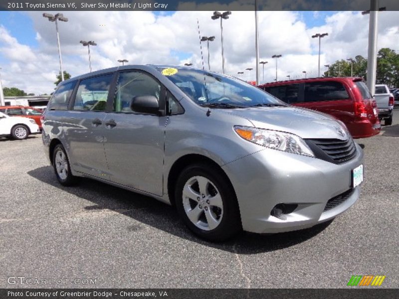 Silver Sky Metallic / Light Gray 2011 Toyota Sienna V6