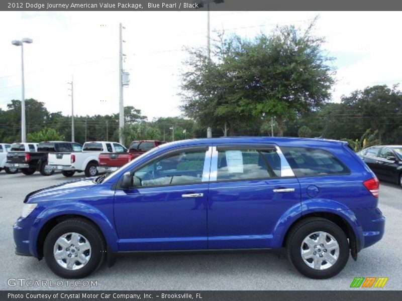 Blue Pearl / Black 2012 Dodge Journey American Value Package