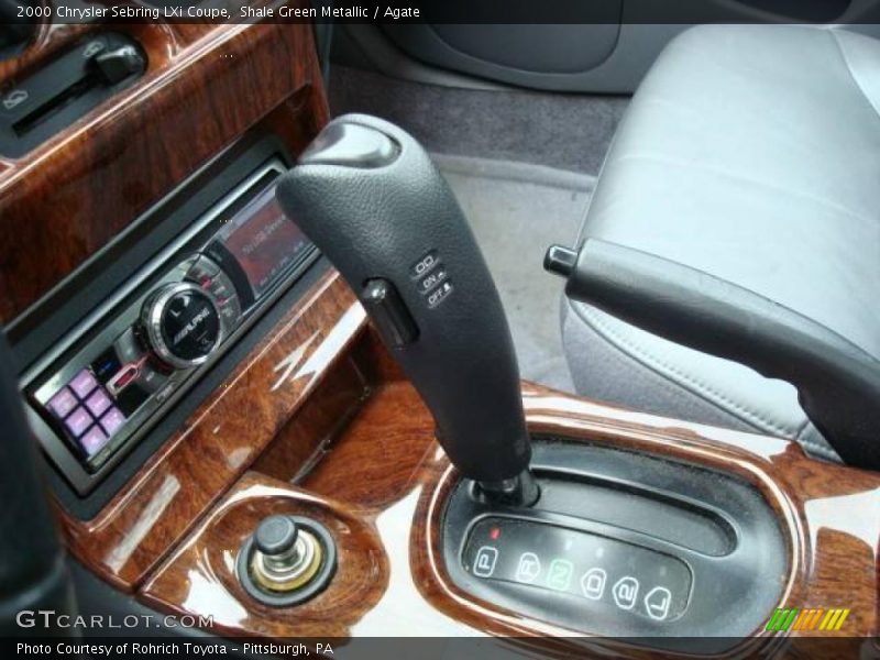 Shale Green Metallic / Agate 2000 Chrysler Sebring LXi Coupe