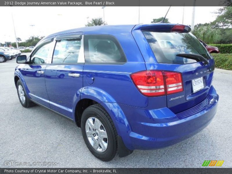 Blue Pearl / Black 2012 Dodge Journey American Value Package