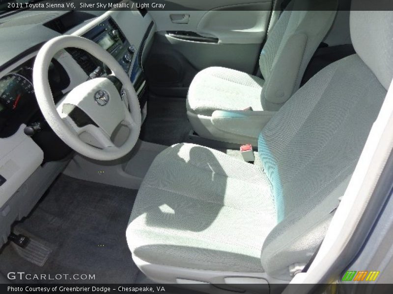 Silver Sky Metallic / Light Gray 2011 Toyota Sienna V6