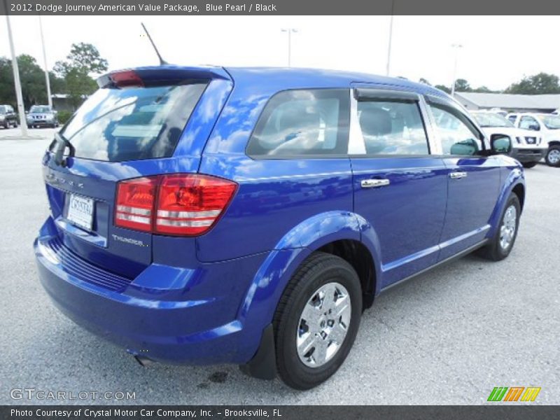 Blue Pearl / Black 2012 Dodge Journey American Value Package