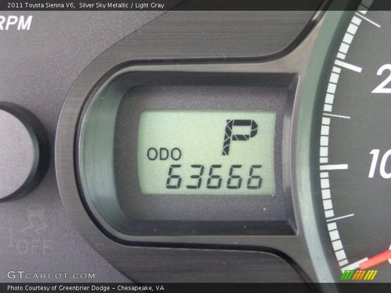 Silver Sky Metallic / Light Gray 2011 Toyota Sienna V6