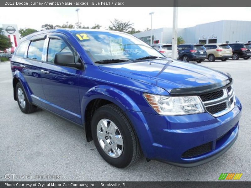 Blue Pearl / Black 2012 Dodge Journey American Value Package