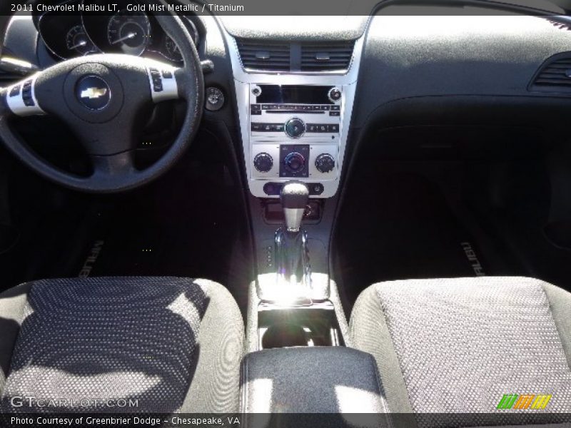 Gold Mist Metallic / Titanium 2011 Chevrolet Malibu LT