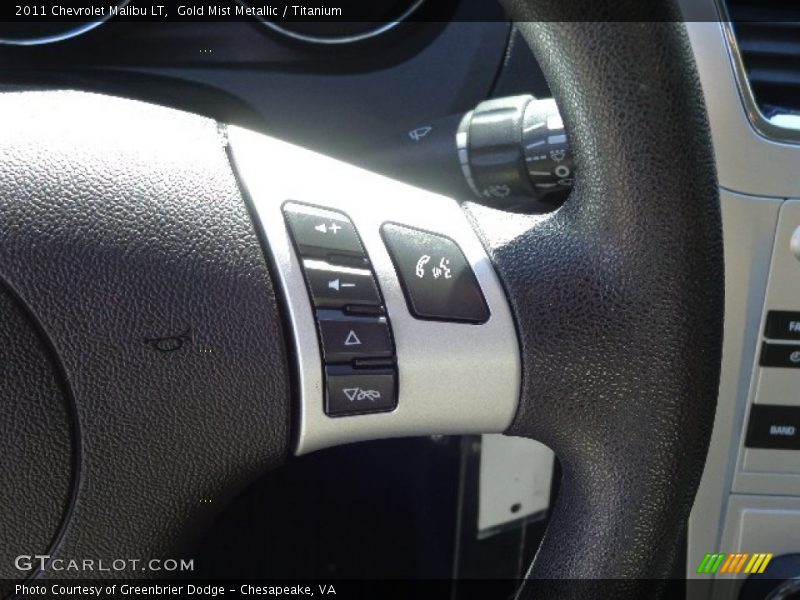 Gold Mist Metallic / Titanium 2011 Chevrolet Malibu LT