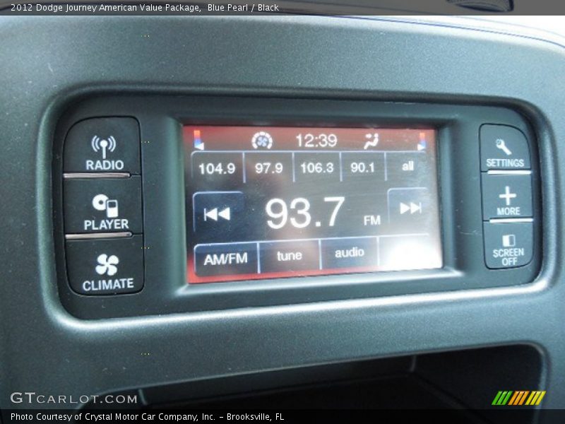 Blue Pearl / Black 2012 Dodge Journey American Value Package