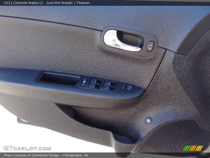 Gold Mist Metallic / Titanium 2011 Chevrolet Malibu LT