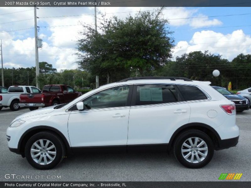 Crystal White Pearl Mica / Black 2007 Mazda CX-9 Sport