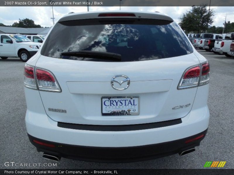 Crystal White Pearl Mica / Black 2007 Mazda CX-9 Sport