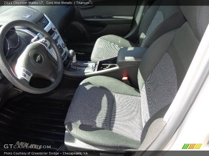 Gold Mist Metallic / Titanium 2011 Chevrolet Malibu LT